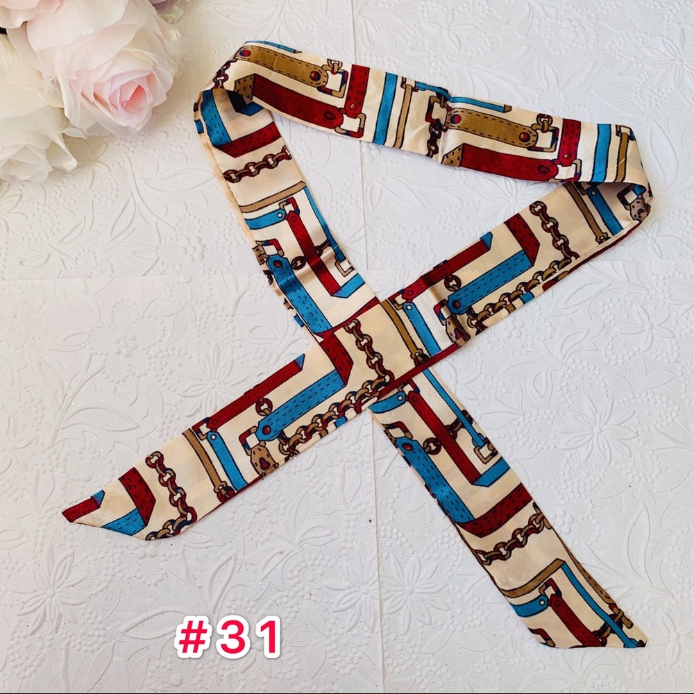 Boho Holiday Cozy Beach Silky Twilly Scarf Wrap